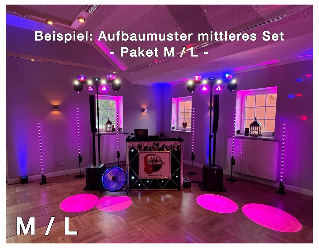 DJ Sunny Aufbaumuster mittleres Set M/L