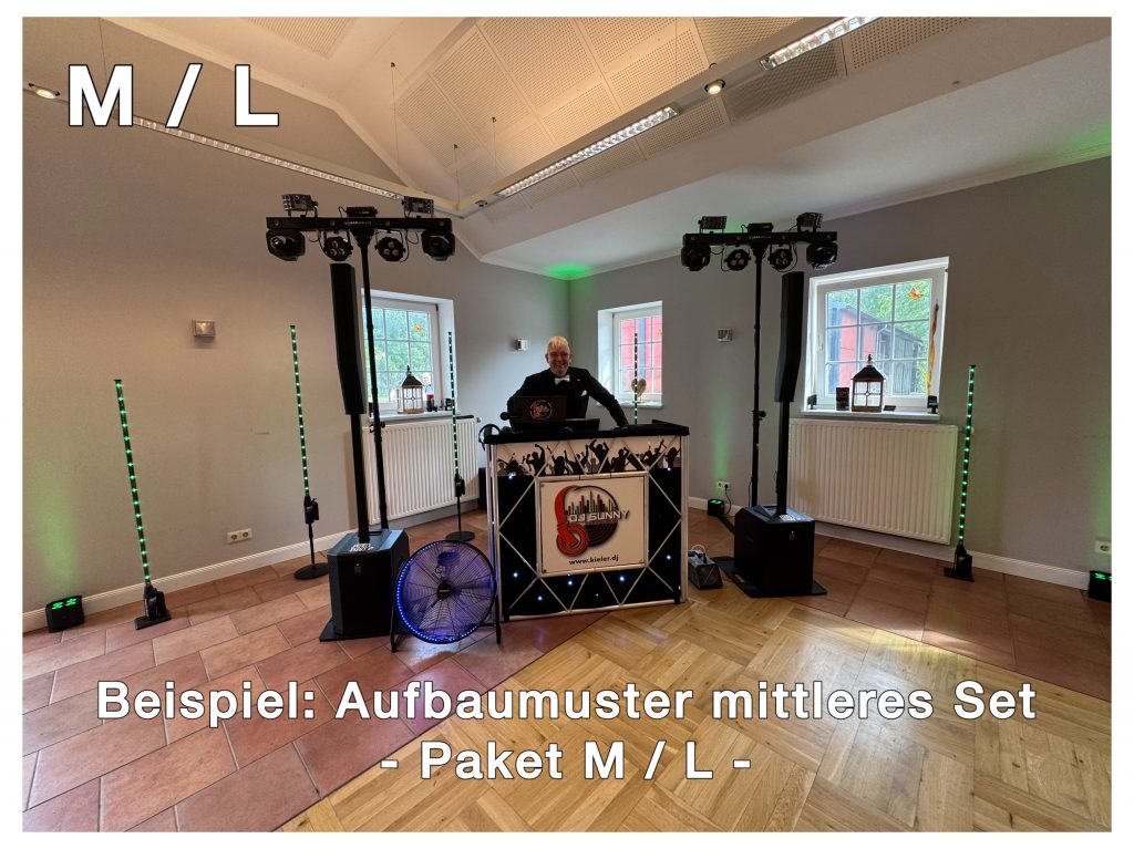 DJ Sunny Aufbaumuster mittleres Set M/L