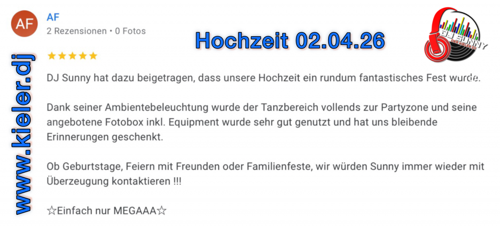 DJ Sunny Bewertung