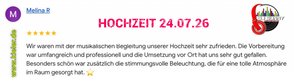 DJ Sunny Bewertung