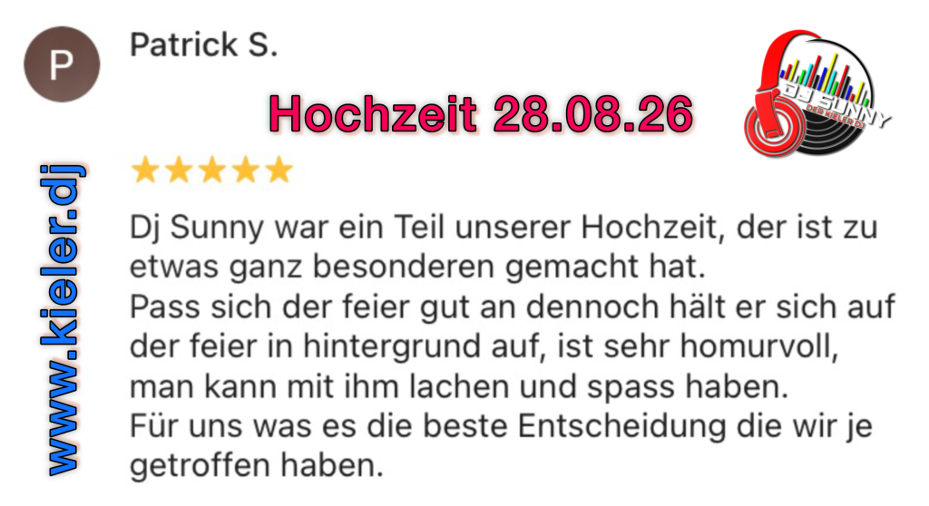 DJ Sunny Bewertung