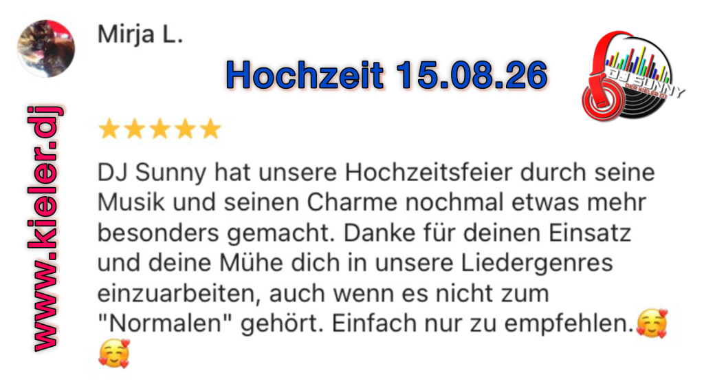 DJ Sunny Bewertung
