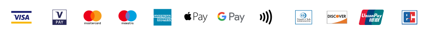 Karten- und Zahlungslogos wie auf meiner bisherigen Homepage, darunter Visa, Mastercard, Apple Pay und Google Pay